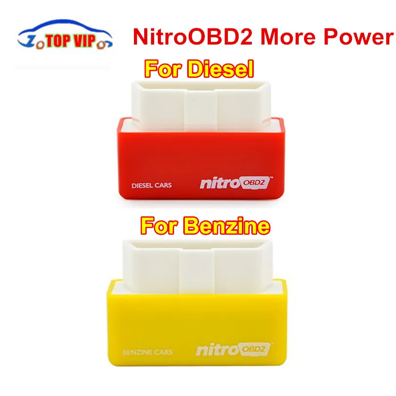 

50pcs/Lot DHL Free More Power Nitroobd2 / Fuel Save Ecoobd2 ECU Chip Tuning BOX Nitro OBD2 Scanner For Diesel /Benzine Cars