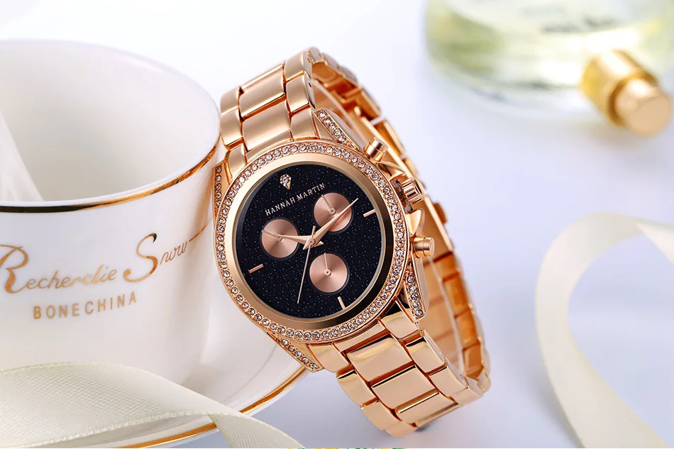 Кварцевые часы для женщин, дизайн, розовое золото, механизм, стразы, топ, Роскошные Алмазные женские водонепроницаемые повседневные креативные наручные часы