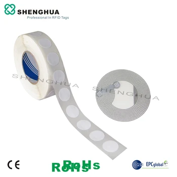 

1000pcs/roll Writable Printable Cheap RFID Paper NFC Tag Rolls Price 13.56Mhz Adhesive N TAG213 Sticker For Access parking lot