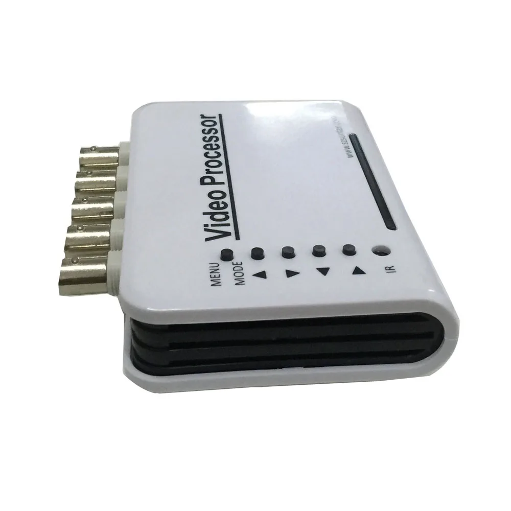  Podofo 4 Channel CCTV Color Video Quad Splitter Switcher Camera Processor System Kit with Remote Co - 32755390019