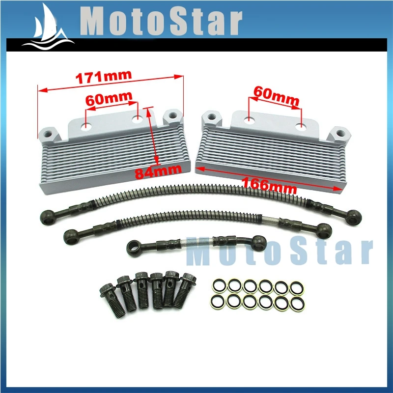 Двойной масляный охладитель для Zongshen Daytona 190cc двигатель яма Горный мотоцикл LXR DHZ мотоцикл