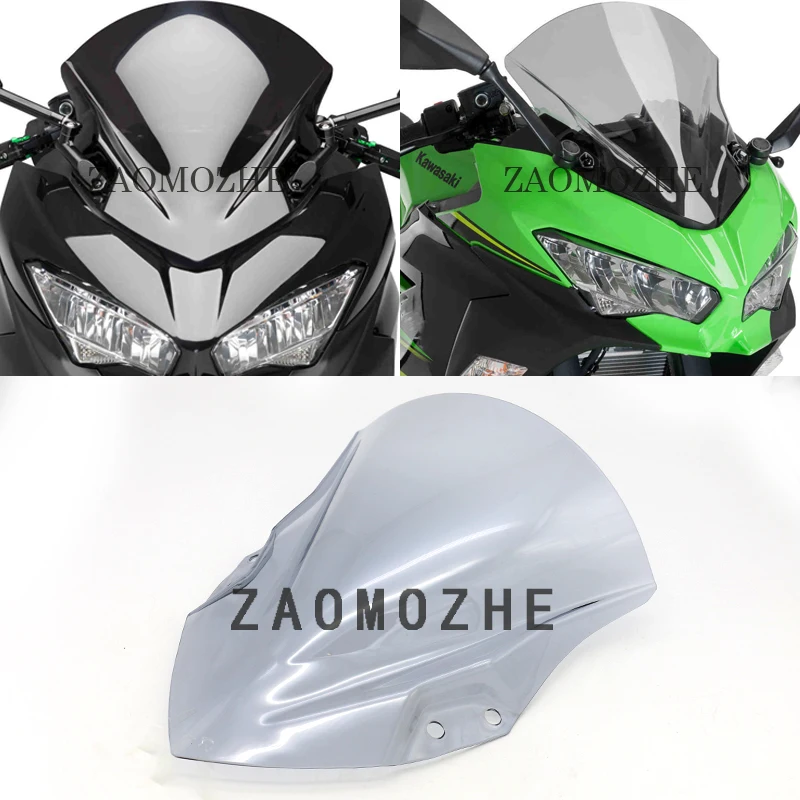 

for Kawasaki Ninja 400 2018-2019 Motorcycle High Quality PC Plastic Windscreen Windshield Baffle Wind Deflectors With bracket