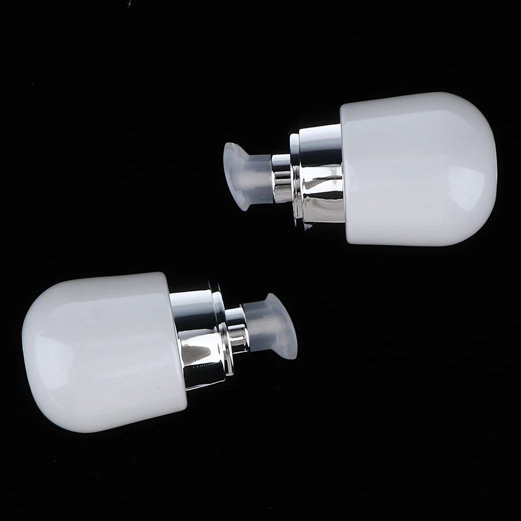 2pcs/set Empty Glass Lotion Cosmetic Face Cream Bottles Airless Pump Dispenser Use As Emulsion Bottles Clear Lotion Container