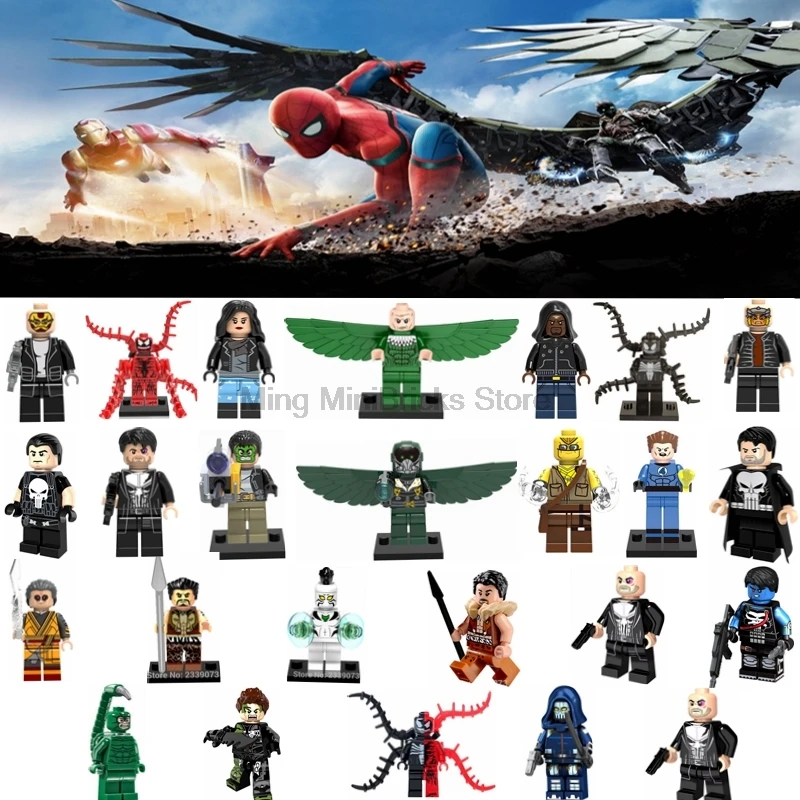 

Legoing Super Heroes Figures Toy Spiderman Batman Spider-man Iron Man Toy For Children Deadpool Legoings Marvel Figure Blocks