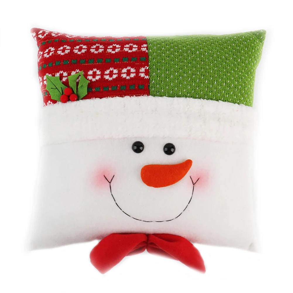 1 Pack Christmas Pillow Covers Merry Decorative Sofa Throw Case Cushion 13 X Inch Snowman | Дом и сад