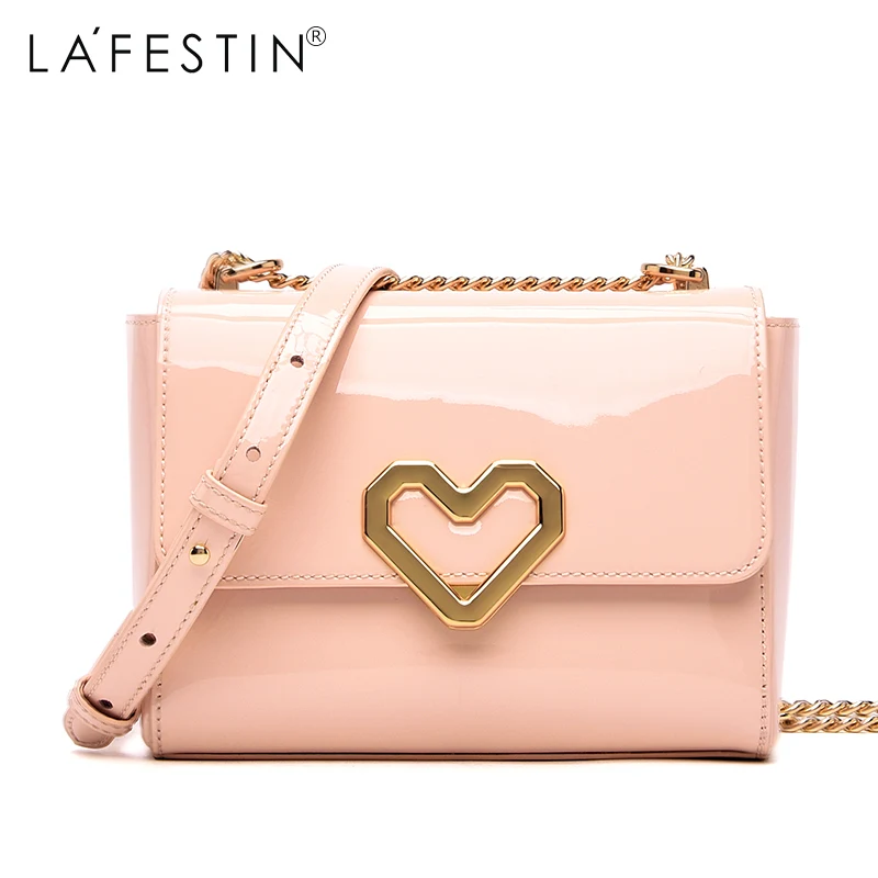 

LAFESTIN Women Shoulder Bag Fashion Heart Buckle Crossbody Bags Jelly Style Solid Summer Messenger Bags Bolsa Feminina