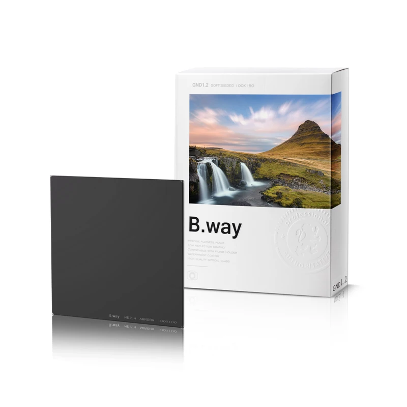 

B.way Professional Square ND 0.6/1.2//1.8/2.4/3.0 Neutral Density Filter 100x100mm