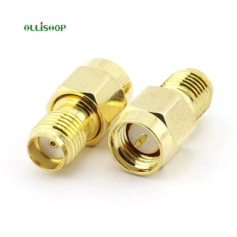 2 pcs SMA male to SMA female connector RF Coax Coaxial Adapter