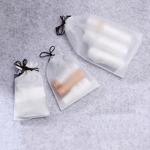 Аксессуары для путешествий, женские прозрачные сумки на шнурке, сумка для хранения, сумка для одежды, обуви, сумка для ванной, органайзер для туалетных принадлежностей, косметичка