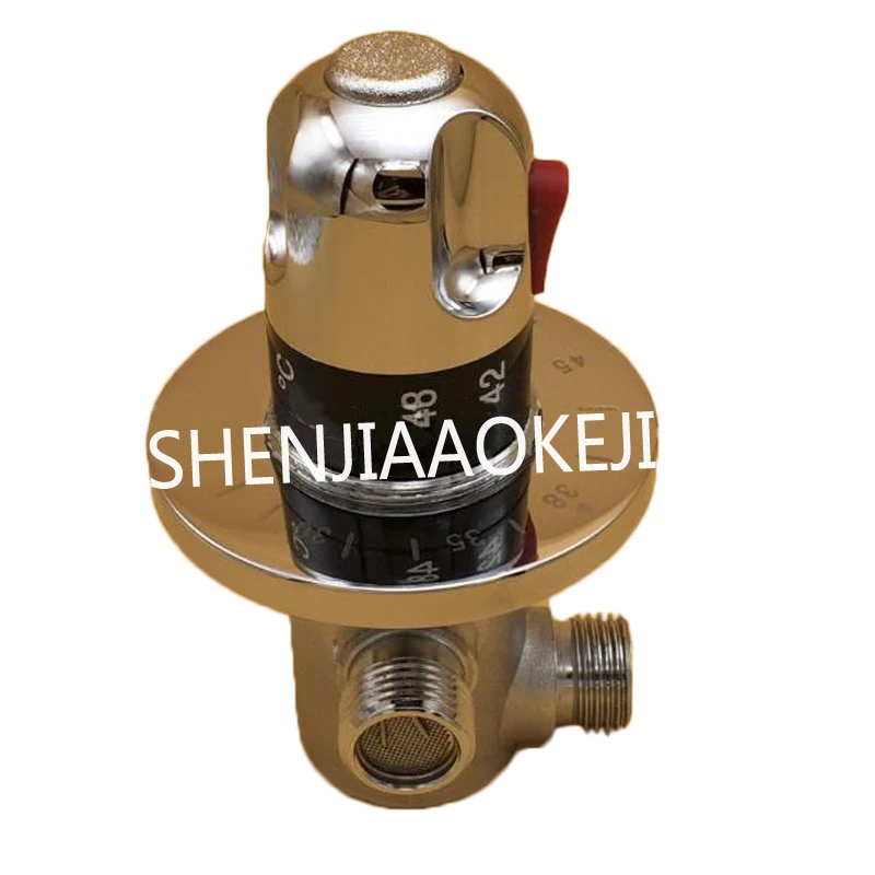 Автоматический термостатический клапан XC-03 все медные темные настенные термостатический смесительный клапан душевой трубы клапан 0,3-1MPa