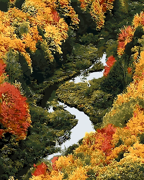

autumn Oil Painting picture By Numbers module Picture Coloring by hand Unique Gift Home Decor paintings by numbers landscapes