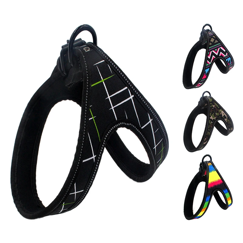 

Pet Dog Pet Reflective Harness Rope Nylon Handle Adjustable Large Dog Harness For Small Medium Large Dog Animals
