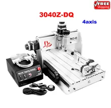 3040Z DQ 4axis CNC engraving machine auto checking instrument 4th rotation axis for 3d cnc