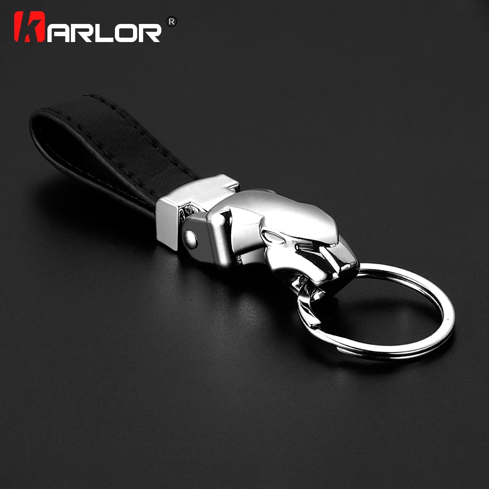 

3D Zinc Alloy Leather Key Ring Fashion Auto Keychain Key Holder Car Accessories Key Chain Luxury Automobiles Car Styling Gifts
