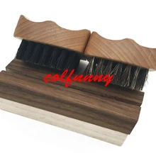 500 шт/партия быстрая заказной натуральный круглый бук дерево дикая щетина кабана борода щетка Размер: 6,5*3,6 см