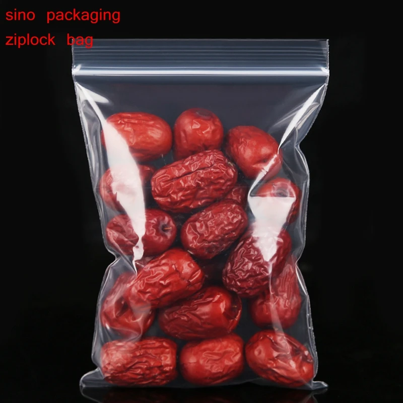 100PCS Extra Heavy-Duty  Reclosable Plastic Packaging Bags Strong Poly Zip Lock Plastic Zipper Clear Zip lock bags Various Sizes 2