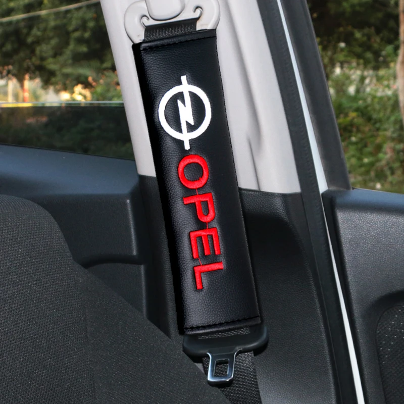 

2pcs New Useful Car Seat Cover Protection Shoulder Car Seat Belt Strap Cover for OPEL Corsa Insignia Astra Antara Meriva Zafira