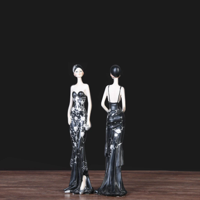 

Ballet actress abstract figure Oumeifeng creative hall office resin pendulum crafts home decoration accessories modern lady