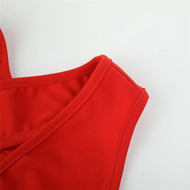 Summer Sleeveless elegant jumpsuit Womens V-Neck Solid Backless Long Playsuit Ladies Sexy loose Jumpsuit Red Clothes R04 (3)