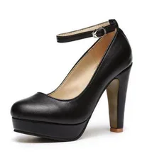 2017 Classic Women’s Fashion Casual Pumps Shoes 10cm High Pumps For Lady 3 Matte Leather Buckle Shoes 3 Color .XXXY-272