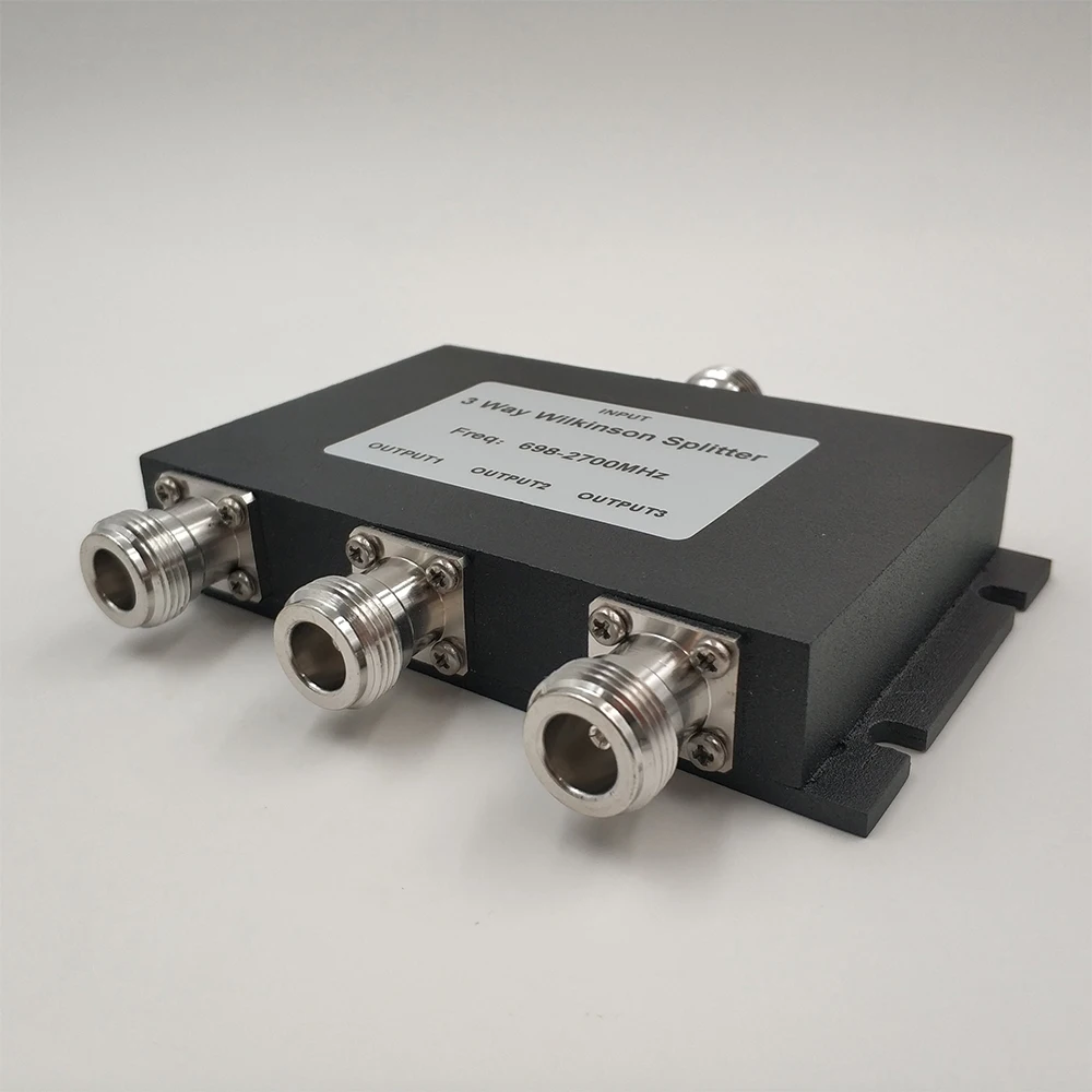 3-Way Power Splitter 698~2700MHz N-Female Power Divider Connect 2G 3G 4G Mobile Signal Booster Repeater Amplifier Antenna Cable