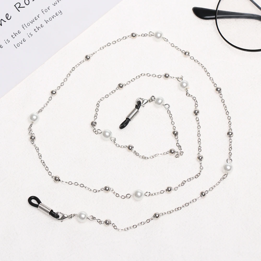 1Pcs 61/70cm Glasses Chain Elegant Pearl Chains for Women Beaded Sunglasses Eyeglasses Reading Glasses Lanyard Cord Holder Ropes