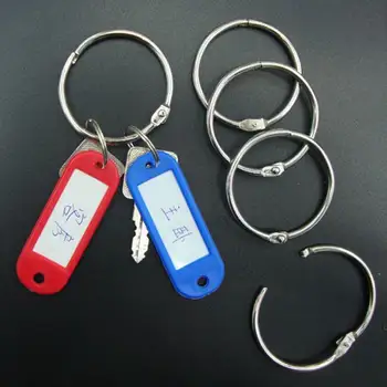 

DHL Free shipping 500Pcs/lot 40mm Book Hoop Binding Rings Binder Hoops Loose Leaf Ring Scrapbook Album DIY keyring