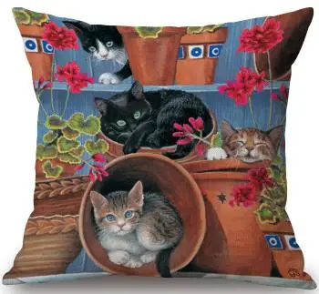 Прямая поставка милые очаровательные Домашние животные ленивый кот декоративная подушка для детей подарок мультяшная Подушка Coussins Almohadas Decorativas - Цвет: A2