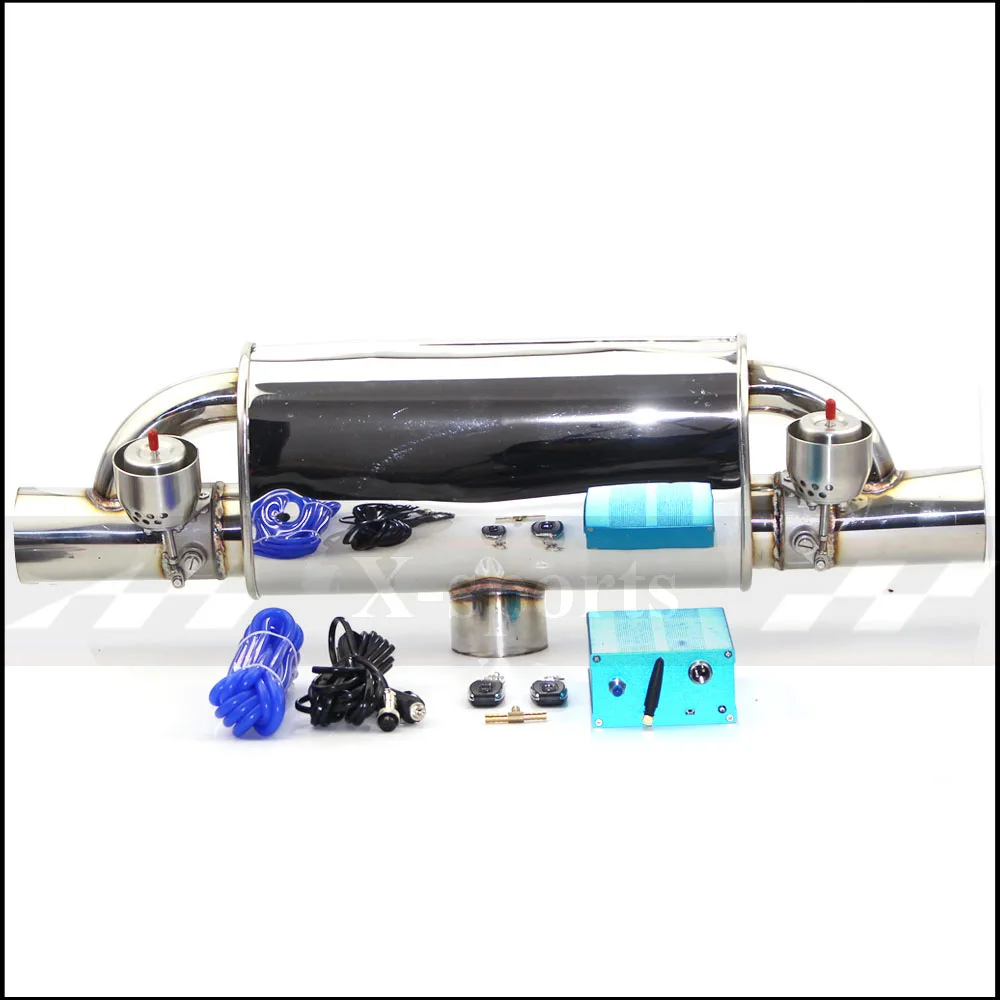 

Car accessories Exhaust system Remote Control Valve Exhaust Pipe Stainless Steel Universal 51mm 63mm 76mm Vacuum Pump Muffler