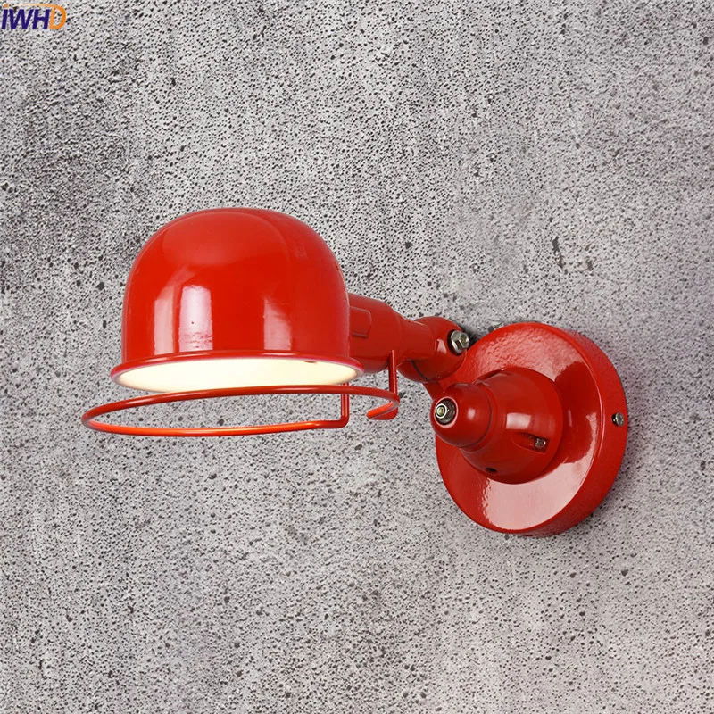 

IWHD Nordic Lights Edison LED Wall Lamp Retro Adjustable Arm Wandlamp Vintage Fixtures Bathroom Light Applique Murale Luminaire