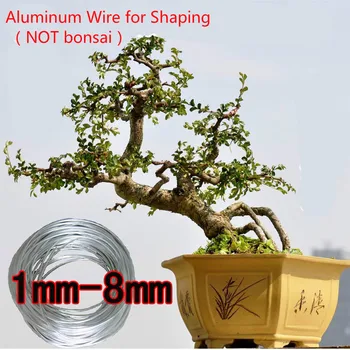 

500g/lot Diameter 1-8mm METAL Aluminum Wire for Shaping Bonsai Trees PLANT Flowers SUPPORT Garden Tools