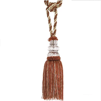 

2 X Cream Rope Tassle Curtain Tie Backs Matching Pair 2 Tassel Tiebacks Tassled