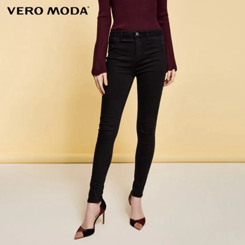Vero Moda Women's Low-waist Cotton Skinny Cropped Jeans |317349566 Vero Moda Women's Low-waist Cotton Skinny Cropped Jeans |317349566