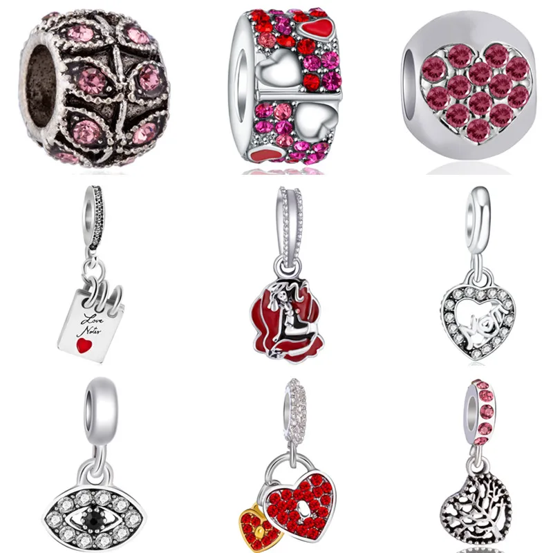 

Low Price Enamel Light Bulb Peace Hat Bowknot Hearts Pendants Beads Fit Pandora Charms Bracelets for Women DIY Pulsera Femme