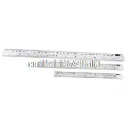 

150mm 200mm 300mm Stainless Steel Metric Straight Ruler Measuring Tool 3 in 1