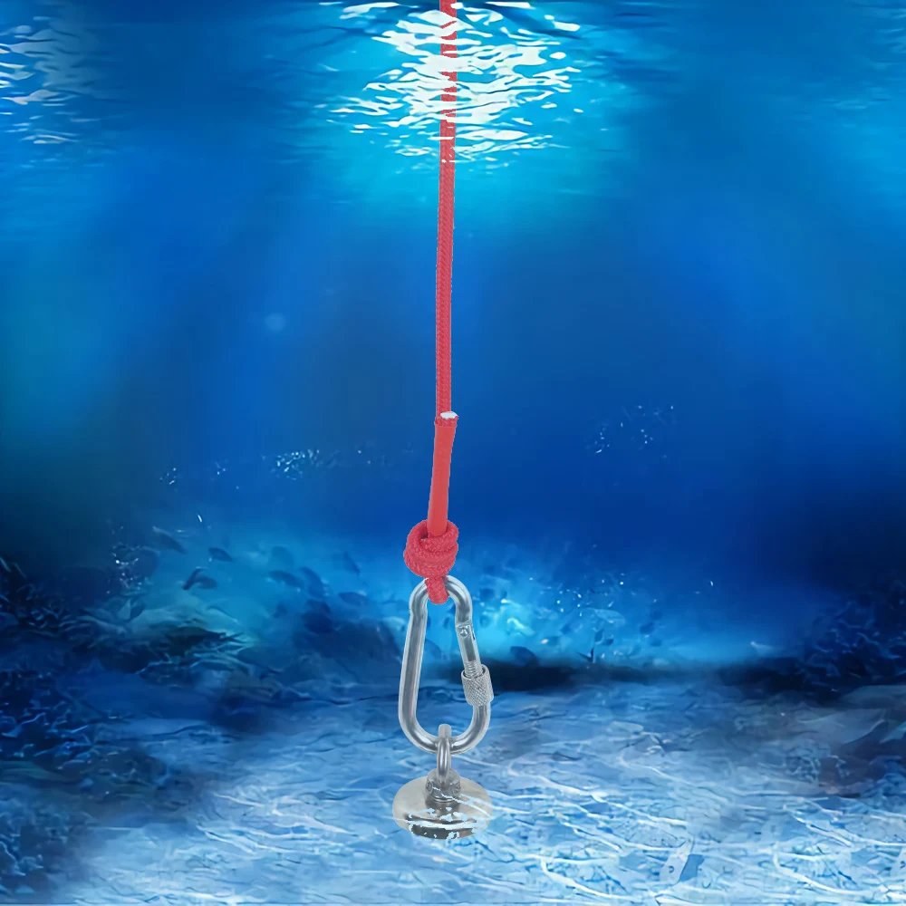 Сильный магнит рыболовный горшок магнит Deep Sea Salvage магнитный крючок постоянный неодимовый NdFeB магнитный рыболовный инструмент с веревкой