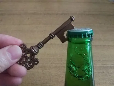opener keychain 130pcs skeleton beer personalized bottle key lot gift silver