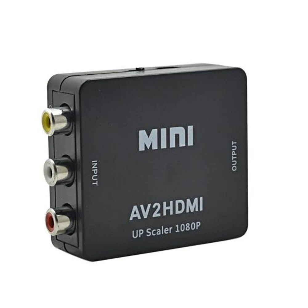 50 шт. мини композитный AV RCA для видео HDMI конвертер адаптер полный HD1080P до масштабирования AV2HDMI для HD ТВ Стандартный ТВ