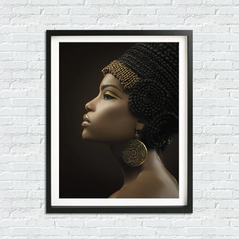 African Woman Art Canvas Painting Home Decoration