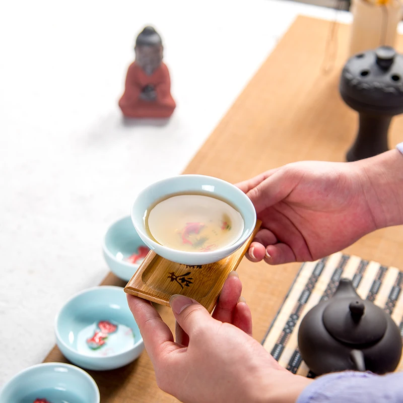 Китайские чайные чашки для Tieguanyin красный халат чайная чаша из селадона чайник с