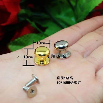 

sliver Super mini Small handle nail pacifier jewelry box drawer handles knobs white head monk decoration