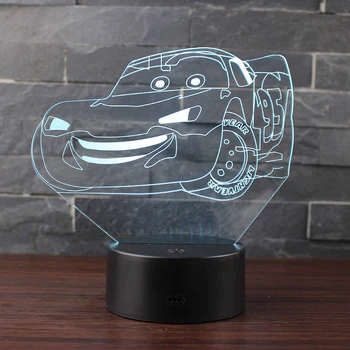 

3D Illusion 7 Colors Changeable Acrylic 3D Led Night Light