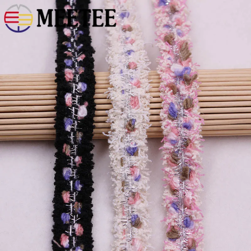 

Meetee 9yard 2cm Fashion Cotton Webbing Ribbon DIY Bag Woolen Clothes Dressing Accessories Lace Headband Handmade Material BD423