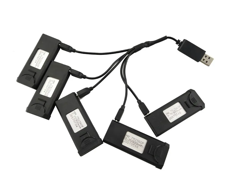 5 в 1 Lipo батарея USB зарядный кабель для XS809 XS809HC XS809HW RC складной Квадрокоптер