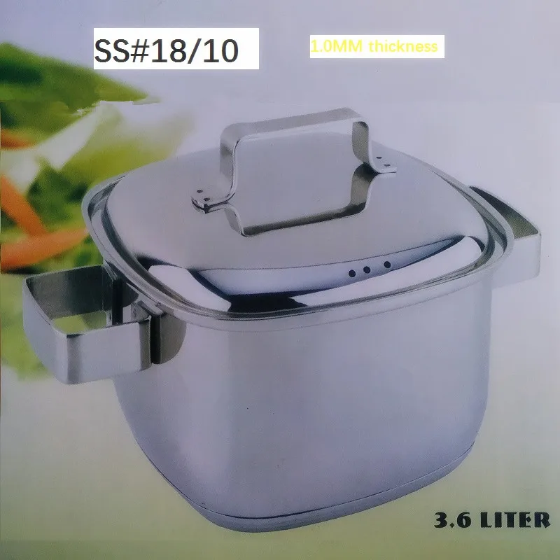 casserole TOP QUALITY SS18/10 cooking pot kitchen tool cookware