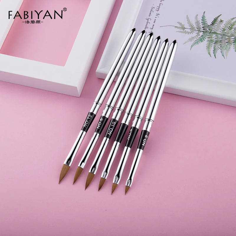 6 шт. кисточки для дизайна ногтей|brush acrylic|nail art brushes toolnail brush tool |