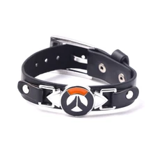 Игровой периферический эмаль OW кожаный Напульсник браслет косплей подарок