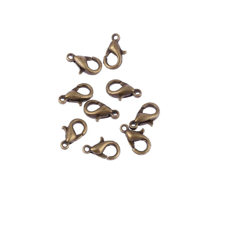 50 шт. античная бронза ожерелье разъем Омар застежками металлический античная бронза металл Крючки 8 мм
