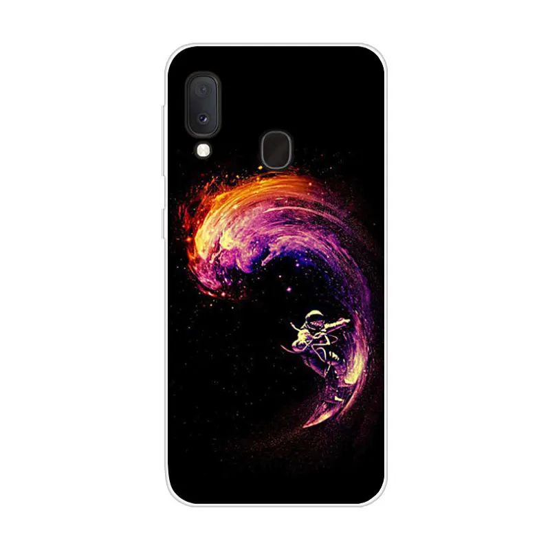 для samsung A20E Чехол силиконовый мягкий ТПУ чехол телефона с принтом льва Galaxy A202F A 20E