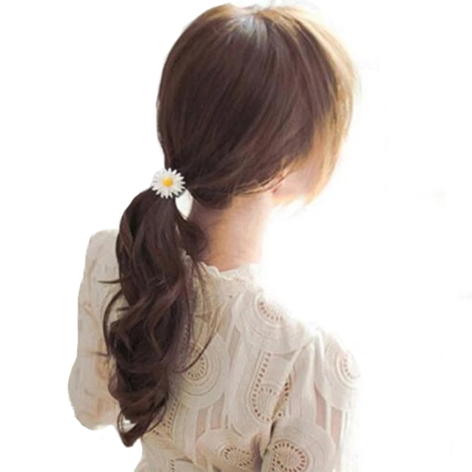 Daisy Flower Elastic Hair Bands Different Types Of Hair Band